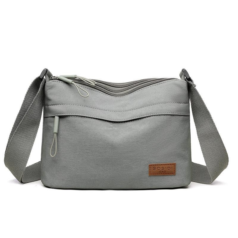Women&rsquo;s Canvas Crossbody Bag with 3 Main Pockets, Large Capacity Shoulder Purse
