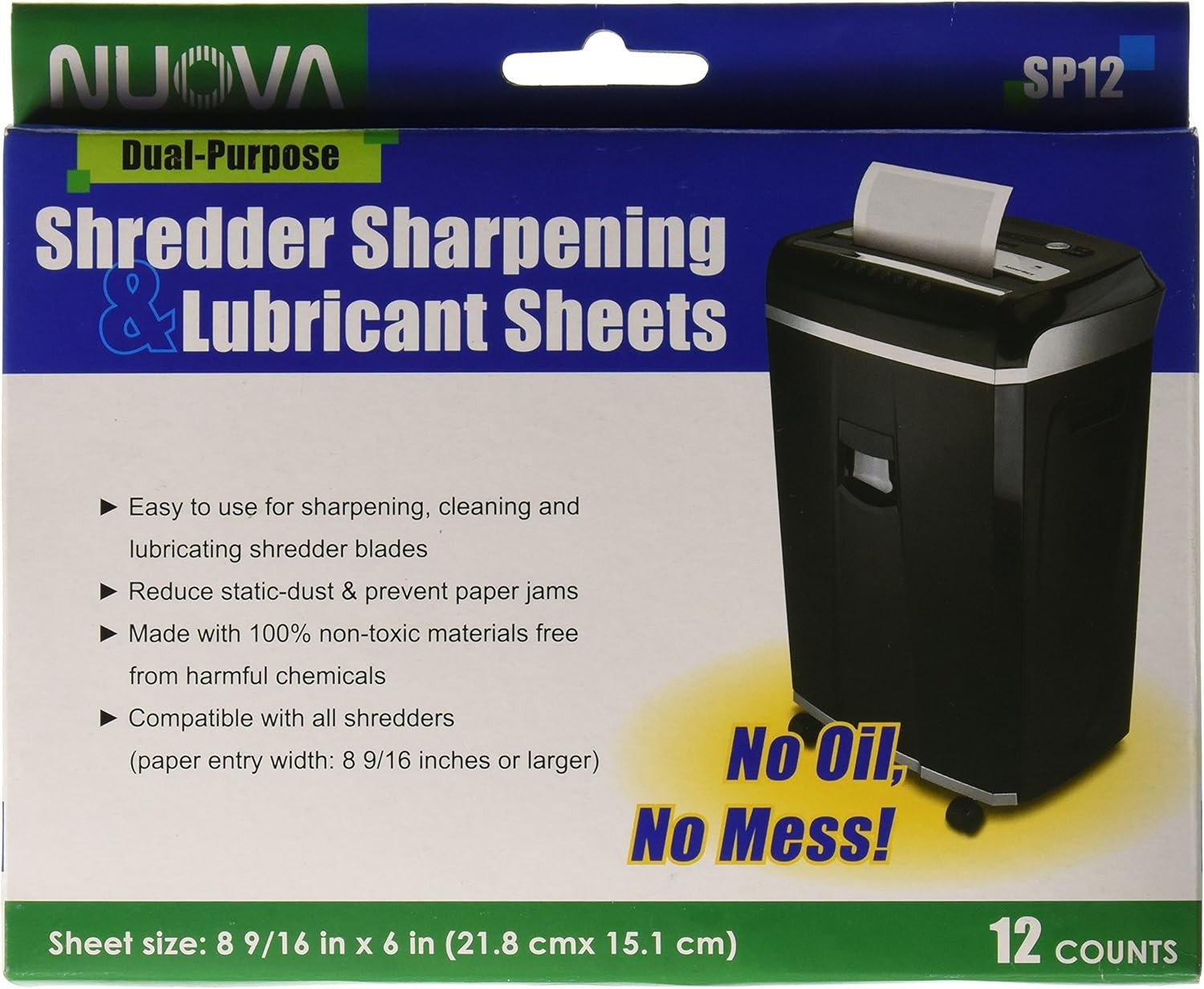 Shredder Sharpening and Lubricant Sheets