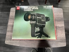 Vintage GAF Synchro-Sound 805 SS Super 8 Movie Camera Kit - in original box