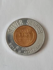 1958-D Silver Slipper ENCASED LUCKY WHEAT PENNY CENT