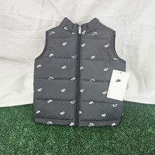 Nike Puffer Vest 2t All Over Print Black 1 - 2 Years New With Tags Toddler NWT