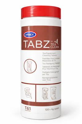 Urnex Tabz Tea Clean - 120 Tablets - Professional Tea Brew Cleaning Tablets Tabs