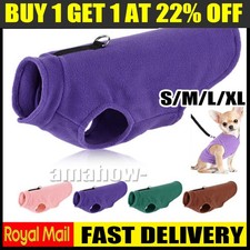 Warm and Soft Dog & Cat Jumpers, Fleece Winter Jacket for Small Pets with D-Ring