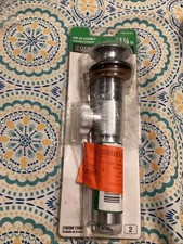 Everbilt 1000 050 653 Silver 1-1/4 In Chrome Overflow Drain Pop Up Assembly Set