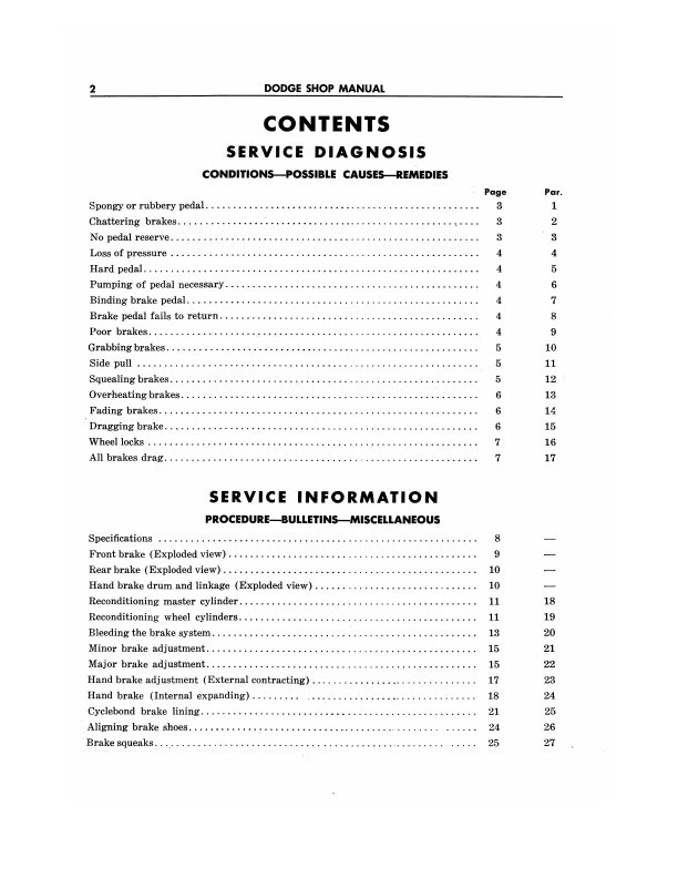 Manual de taller de reparación de autos Dodge 1949 1950 1951 1952 Wayfarer Meadowbrook Coronet Foto 3 de 4