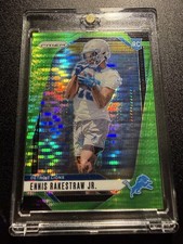 Panini Prizm 2024 Ennis Rakestraw Jr. Green Pulsar Rookie #332 Detroit Lions