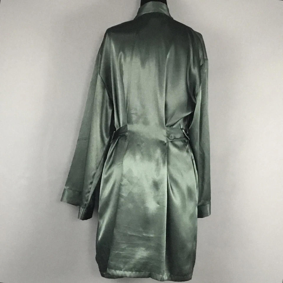 Женское кимоно с поясом Jones New York Robe средний размер зеленое короткая пижама - Изображение 2 из 4