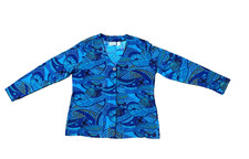 BRAND NEW CHICO's X-Large 3 Lightweight Blue Tunic W/One Button Closure