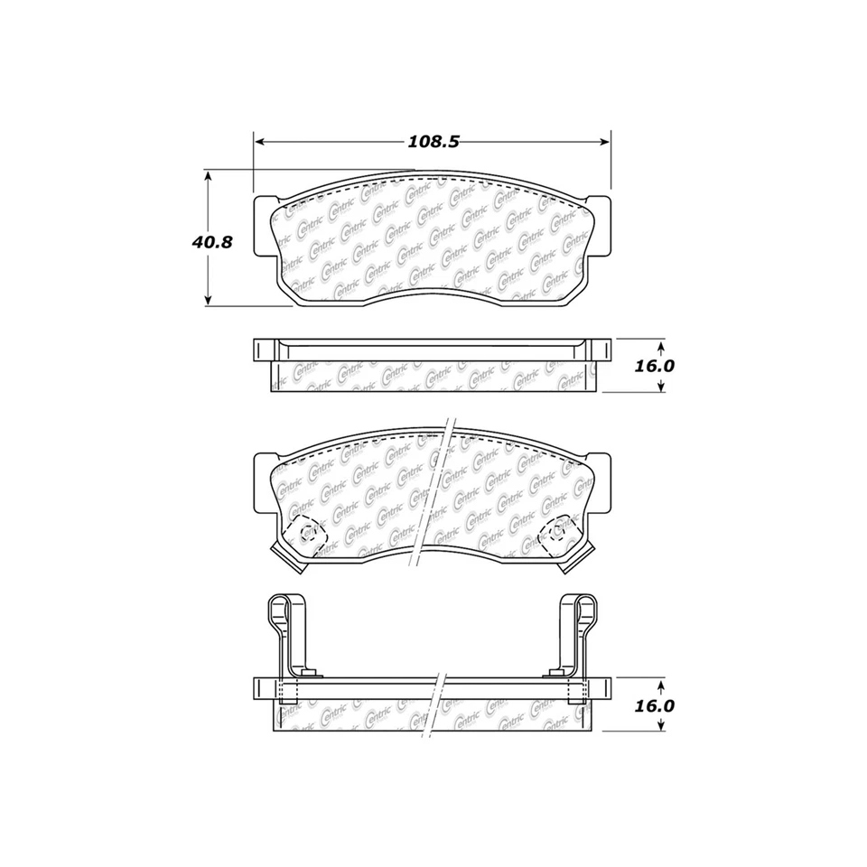 Juego de pastillas de freno de disco delanteras C-Tek rotor de freno de disco 3 piezas para Subaru Justy 1987-1988 Foto 2 de 4
