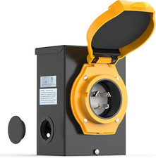 30 Amp Generator Power Inlet Box, 3-Prong NEMA L5-30P Power Inlet Box for 30 Amp