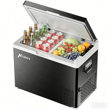 Kompressor Kühlbox 40L Auto Kühlschrank 12V 24V 240V 2 Zonen Camping LKW