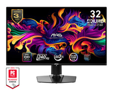 MSI MAG 321UPX QD-OLED 31.5 Inch QD-OLED 3840 x 2160 240 Hz 0.03 Ms