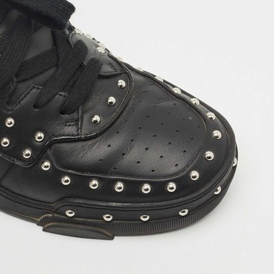 Givenchy Black Studded Leather Tyson High Top Sneakers Size 43 | eBay