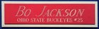 BO JACKSON OSU NAMEPLATE FOR AUTOGRAPHED SIGNED Football-HELMET-JERSEY-PHOTO