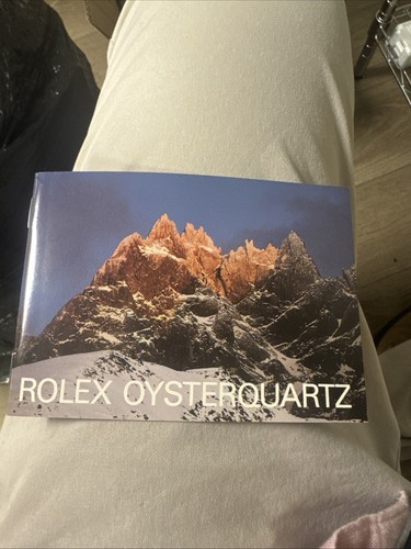 Vintage Collectible 1989 Rolex Oysterquartz Booklet