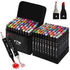 Alcohol Markers, 80 Colors Dual Tip Art markers, Drawing Markers, Coloring Ma...