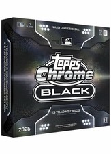 2026 Topps Chrome Black Baseball Hobby Box Sealed - PRESALE CONFIRMED