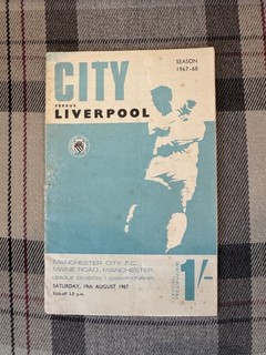 MANCHESTER CITY V LIVERPOOL DIVISION 1 1967 68