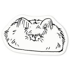 Aufkleber Sticker "Angora Hase" (DW018185)