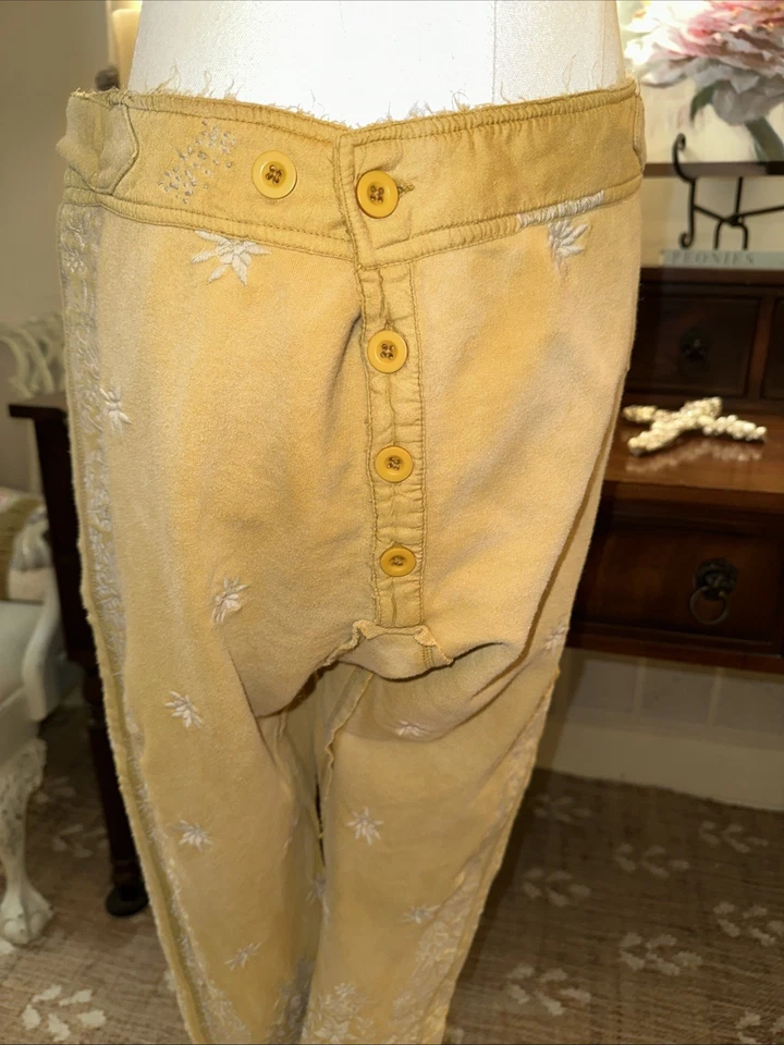 Magnolia Pearl Cotton Jersey Embroidered Whistlestop UnderJohns 228 Marigold OS - Image 2 of 4