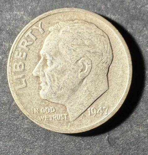 1947-S Roosevelt Dime (Circulated) - (#1062) Very Fine Condition