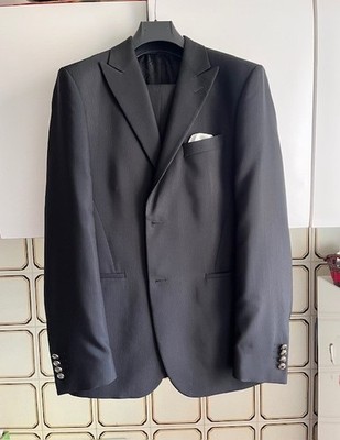 HERREN KLEID FESTLICH KOMPLETT SCHWARZ ANDREA VERSALI GR. 50