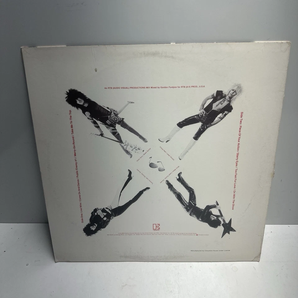 Motley Crue - Too Fast For Love First LP Early Sterling Pressing 1982 60174 — 第 3/4 张图片