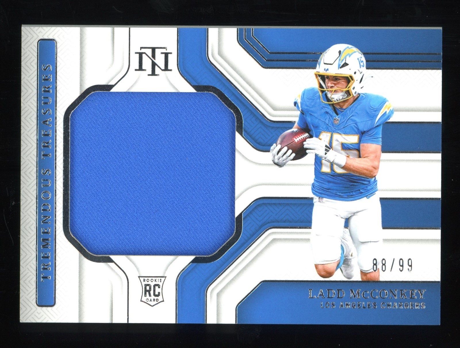 2024 National Treasures Ladd McConkey Tremendous Treasures Patch #88/99 (BD)