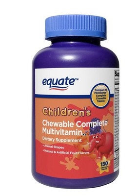 Equate Children'S Chewable Complete Multivitamin Tablets Dietary Supplement 150.
