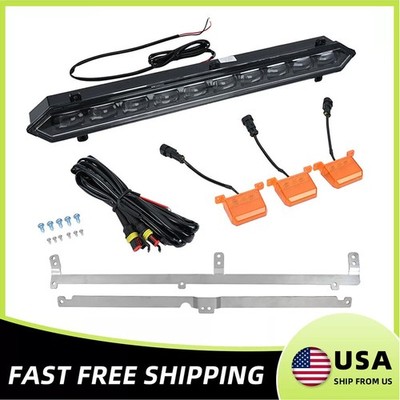 LED Light Bar Amber Bracket Front Bumper Grille Fit Toyota Tundra TRD PRO 22-25