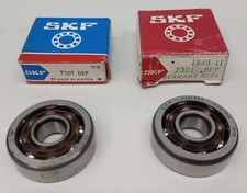 SKF 7301 BEP Angular Contact Ball Bearing 12mm ID X 37mm OD X 12mm W Pack of 2