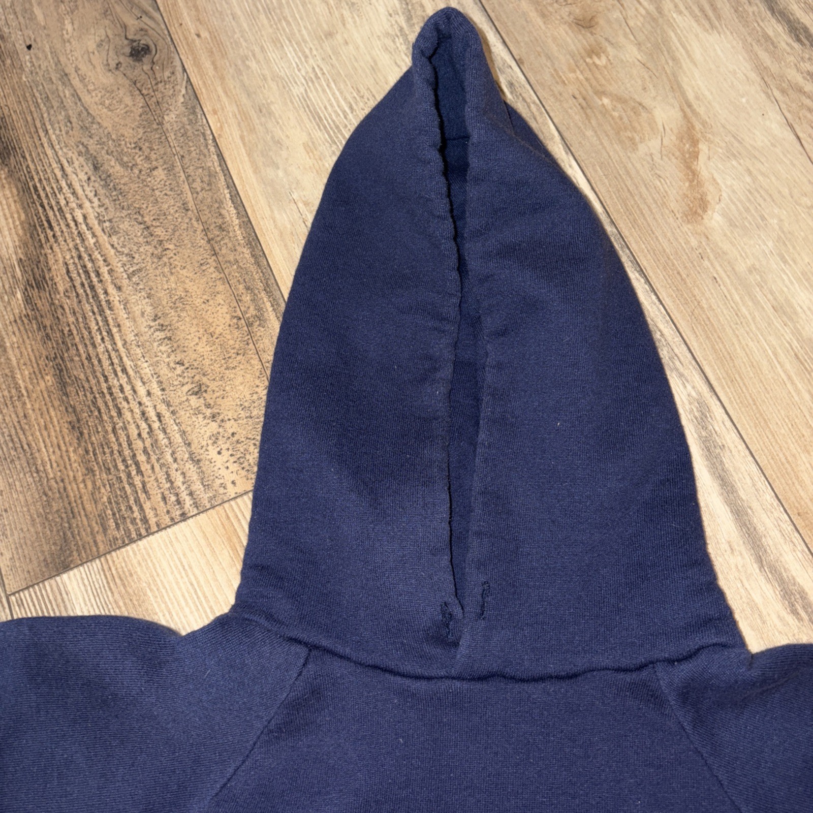 Vtg Logo 7 NY Giants NFL Hoodie Sweatshirt Men's Large Blue Pullover Retro 90s