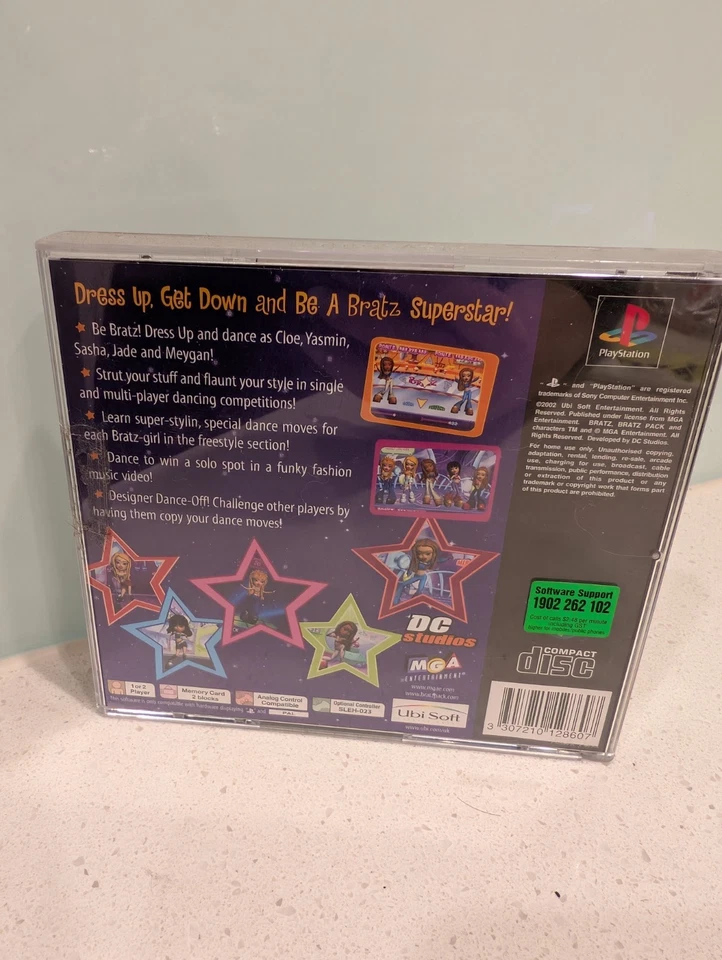 BRATZ Dress Up Get Down And Be A Bratz Superstar Sony PlayStation 1 PS1 2002 - Image 3 of 4