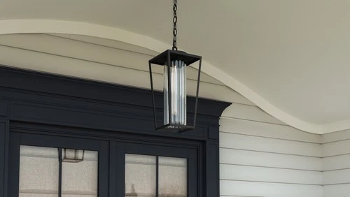 Quoizel JET1909 Jett 9"W Outdoor Mini Pendant - Black - Picture 2 of 8