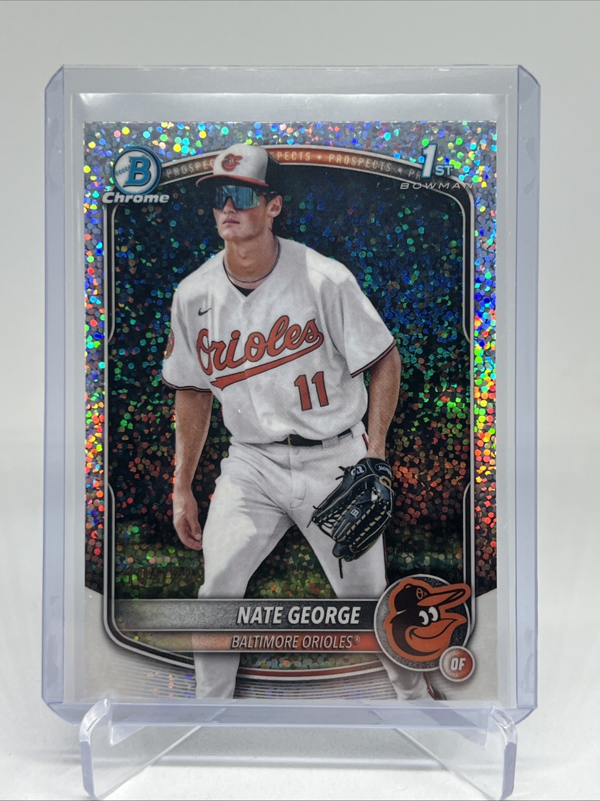 2025 Bowman Chrome - Prospects Nate George #BCP-184 Speckle Refractor /299