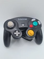 OEM Nintendo GameCube Black Controller DOL-003 Tested *FOR PARTS OR NOT WORKING*