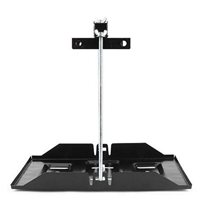 Aramox Black Battery Tray Mount Bracket Kit, 27cm Storage Hold Down Clamp, Car