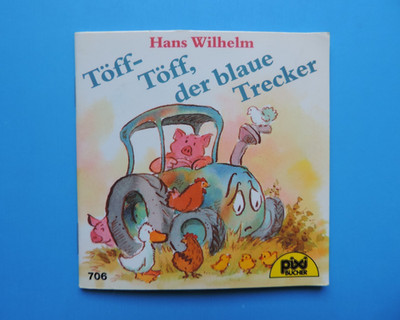 Pixi Buch alt - Nr. 706 Töff-Töff, der blaue Trecker - 1.  Aufl. 1992