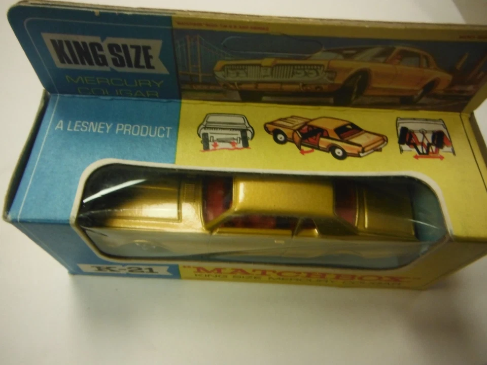 Rare Find Matchbox K-21 King Size Mercury Cougar - New in Original Box - Image 2 of 4