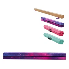 Uimoso 8FT Portable Gymnastics Balance Beam Kids with Carry Bag - Galaxy Design