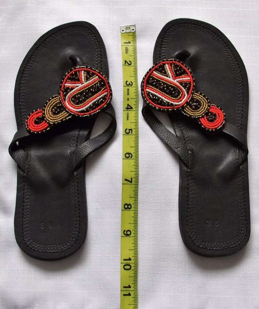 Maasai store beaded sandals