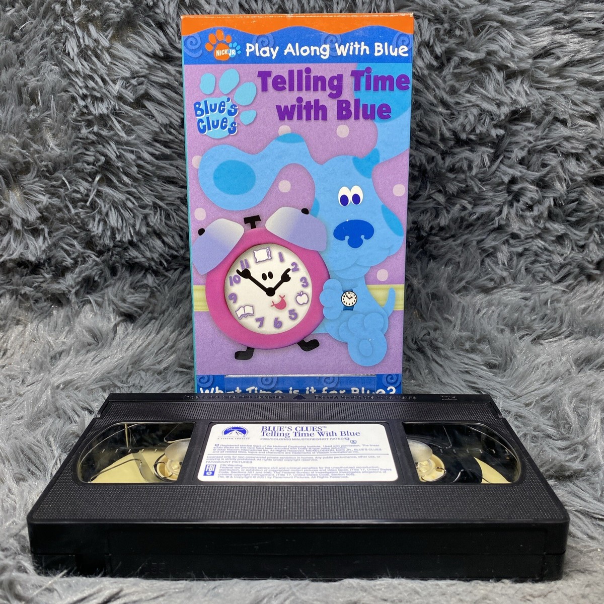 Blue［Times］ VHS Blues Clues Telling Time With Blue VHS 2002 Play Along With