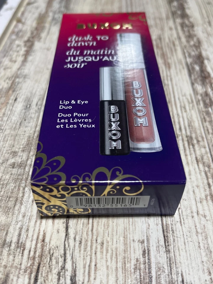 BUXOM Dusk to Dawn Lip & Eye Duo (Azúcar tamaño completo y mini negro más negro) ¡NUEVO! Foto 3 de 3