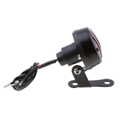 Black Grille Tail Brake Light For Cafe Racer Bobber Chopper - Picture 6 of 9