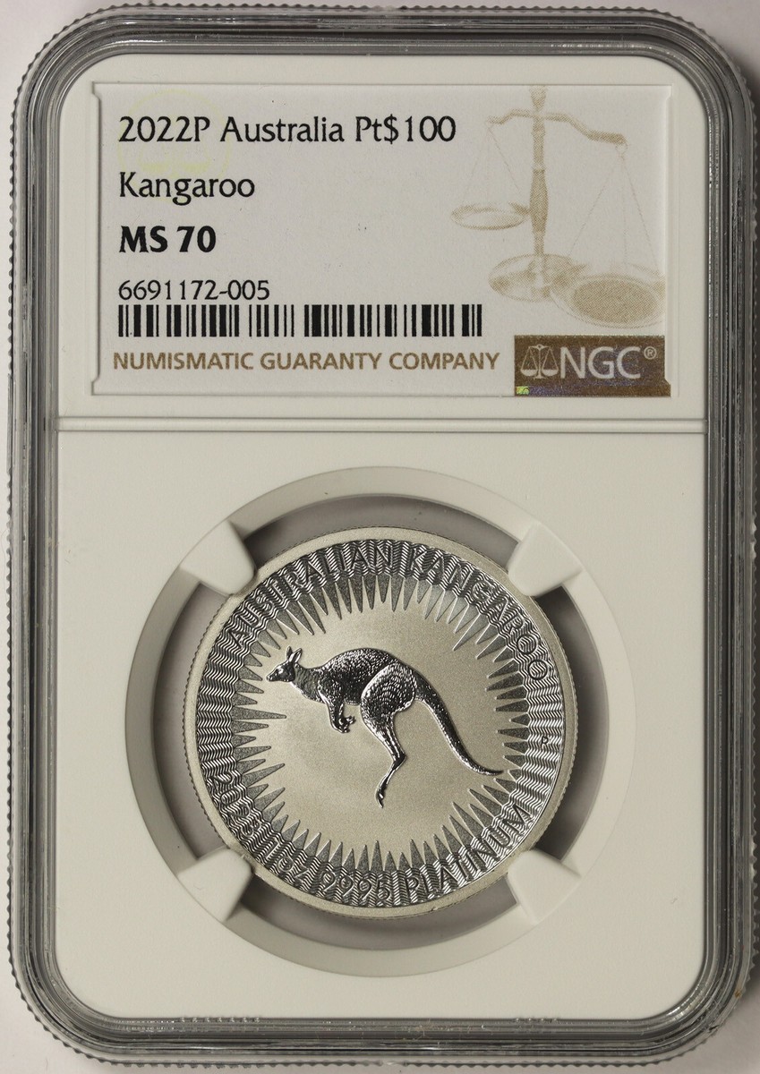 2022P Australia Kangaroo Platinum Pt $100 MS 70 NGC | eBay
