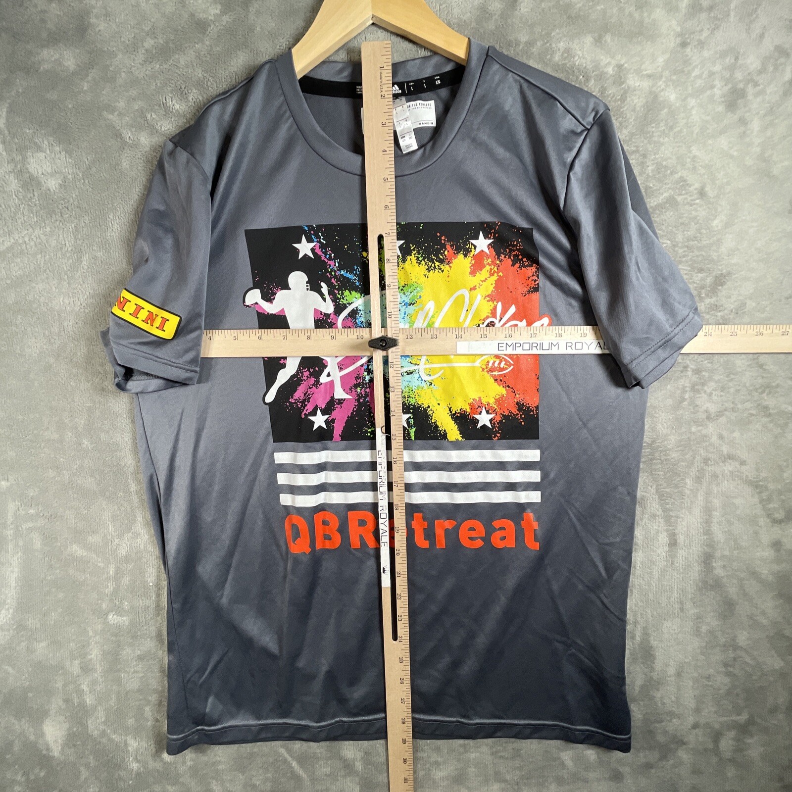 Adidas Steve Clarkson's QB Retreat Shirt Men’s Large Gray AeroReady RARE Ltd Ed image 10