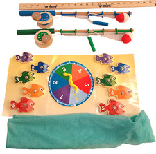 G-2 Melissa and Doug Magnetic Fishing Game Set Complete with Mesh Carry Bag