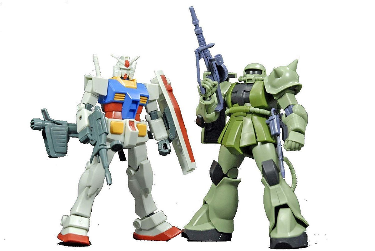 ガンプラ③、⑥、⑦セット Bandai 642684 HGUC Gunpla Starter Set Gundam VS Zaku 1/144