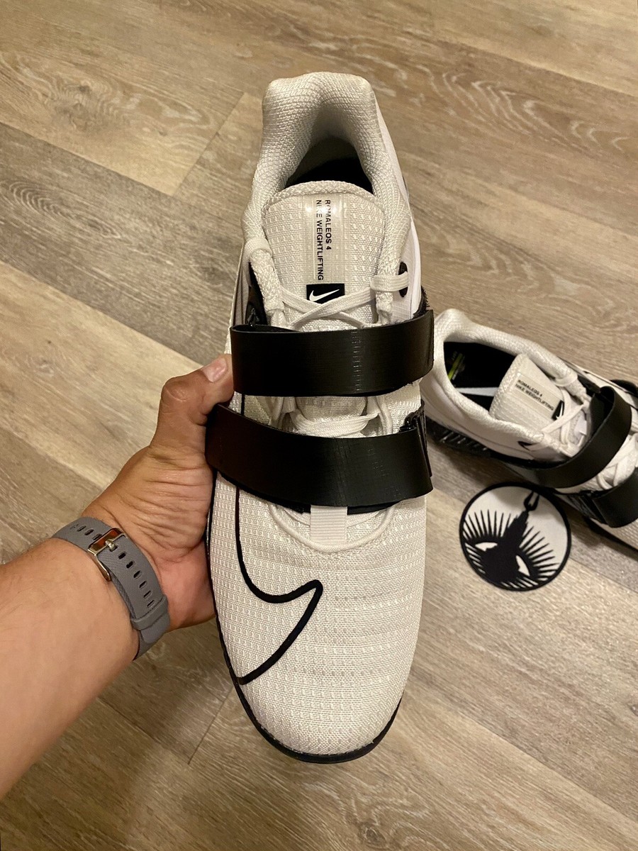 Nike Romaleos 4 'White Black' Weightlifting Shoes SAMPLE