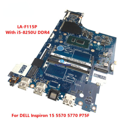 For DELL Inspiron 15 5570 Laptop Motherboard i5-8250 CPU CN-0NM2C6